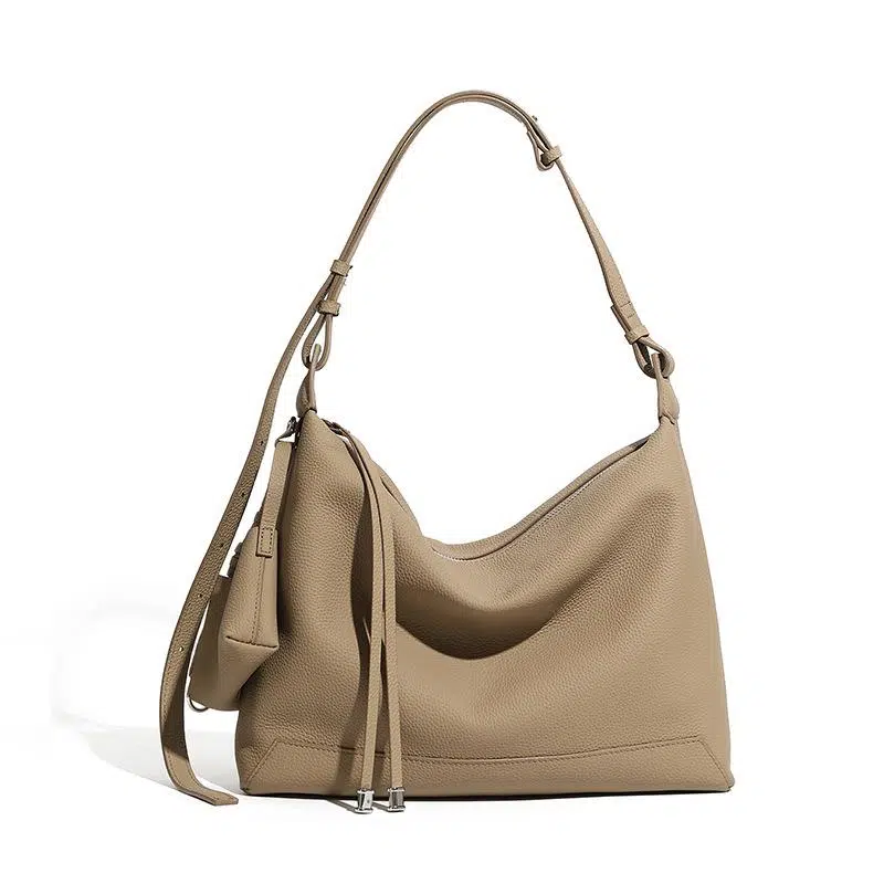Mira Soft Pebbled Hobo Shoulder Bag