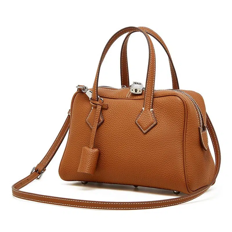 Sienna Luxe Pebbled Satchel Bag