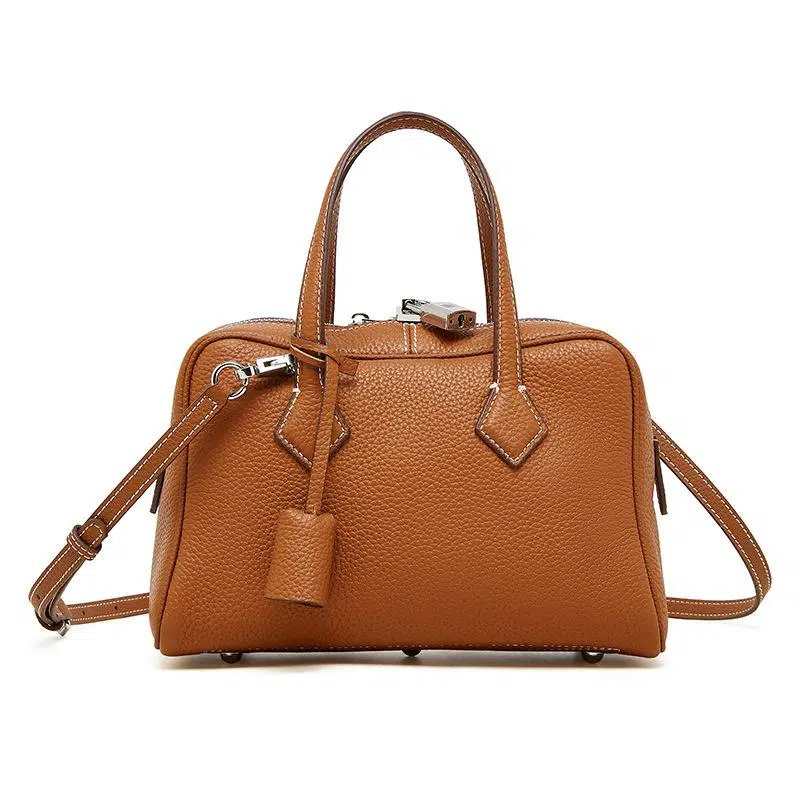 Sienna Luxe Pebbled Satchel Bag