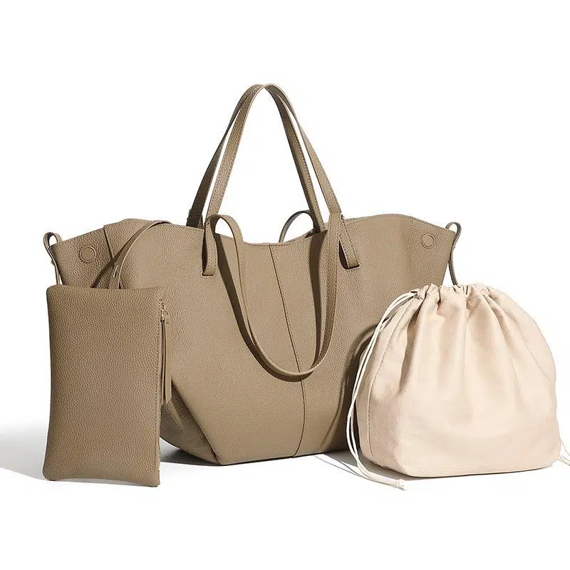 Sophia Classic Taupe Tote Bag