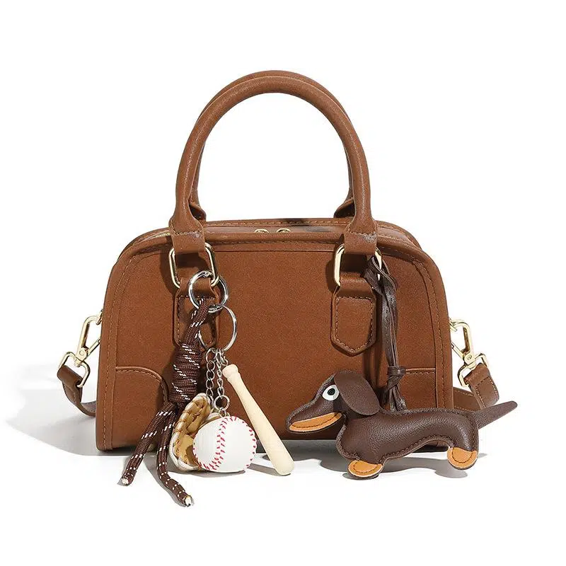 Elys Mini Brown Satchel