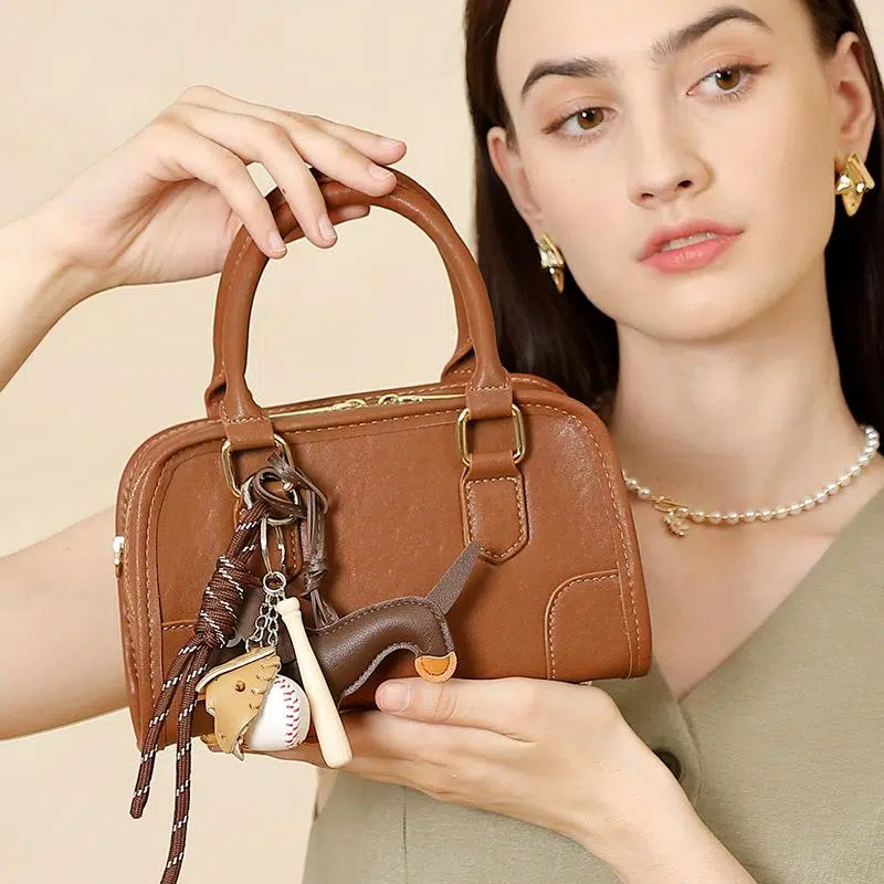 Elys Mini Brown Satchel